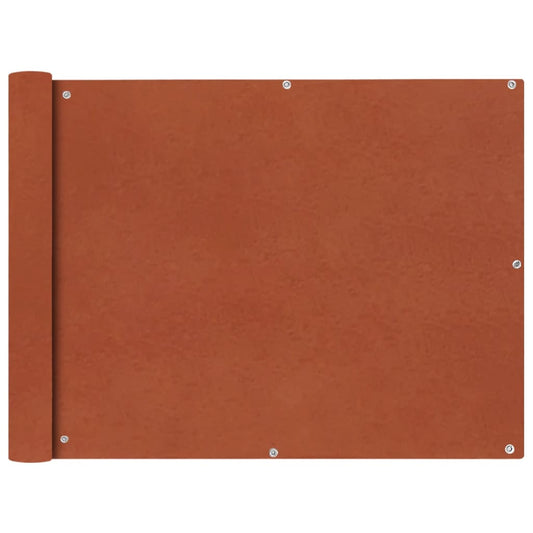 Balkon-Sichtschutz Oxford-Gewebe 90x600 cm Terrakotta-Rot