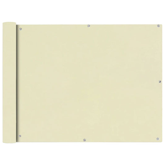 Balkonsichtschutz Oxfordgewebe 90x400 cm Creme
