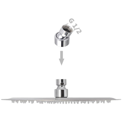 Regenbrause Edelstahl 25 cm Rund