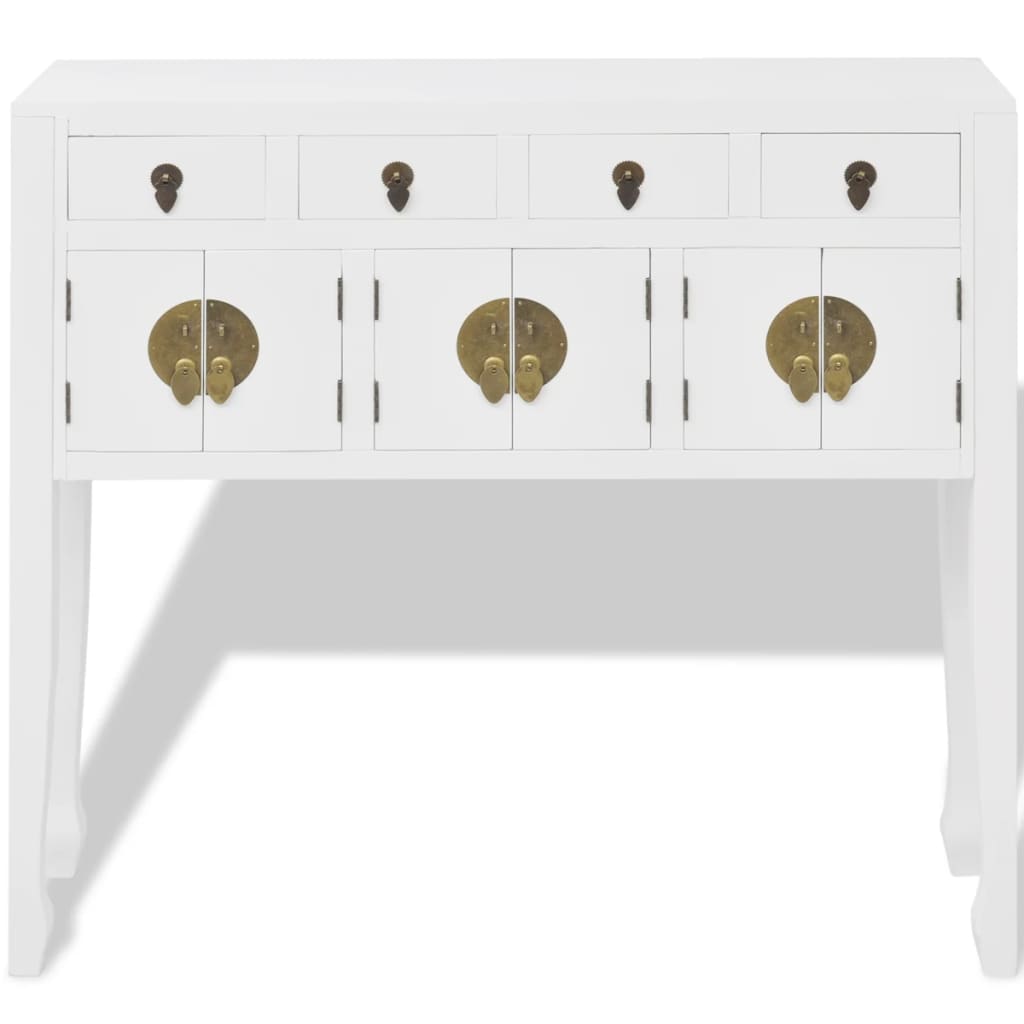 Sideboard Chinesischer Stil Massivholz Weiß