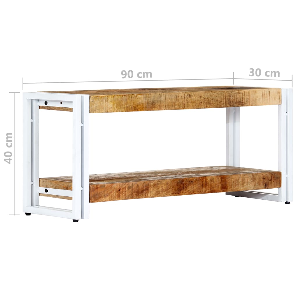 TV-Regal 90x30x40 cm Massivholz Mango