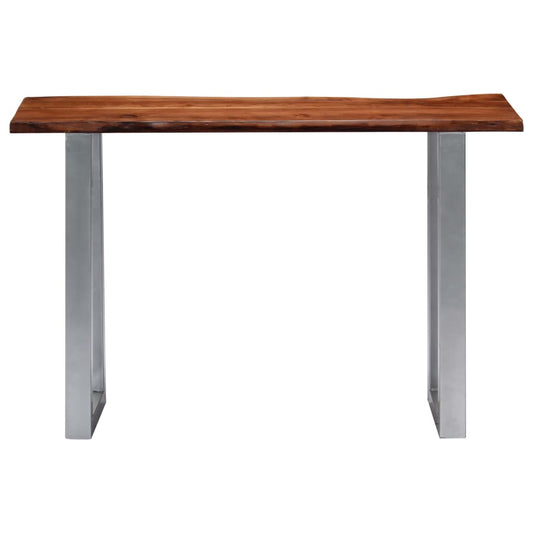 Konsolentisch 115x35x76 cm Massivholz Akazie und Eisen