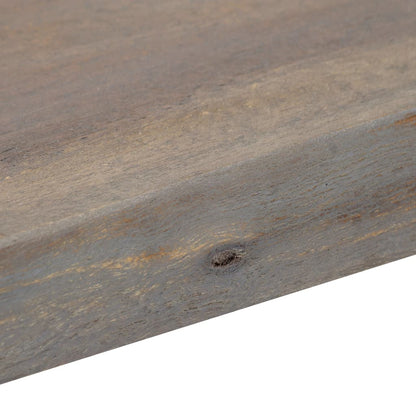 Konsolbord Grå 115 x 35 x 76 cm Massivt akacietræ og jern