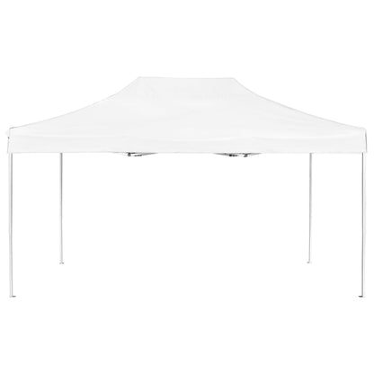 Profi-Partyzelt Faltbar Aluminium 4,5x3 m Weiß
