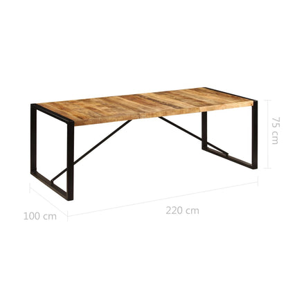 Esstisch 220x100x75 cm Massivholz Mango