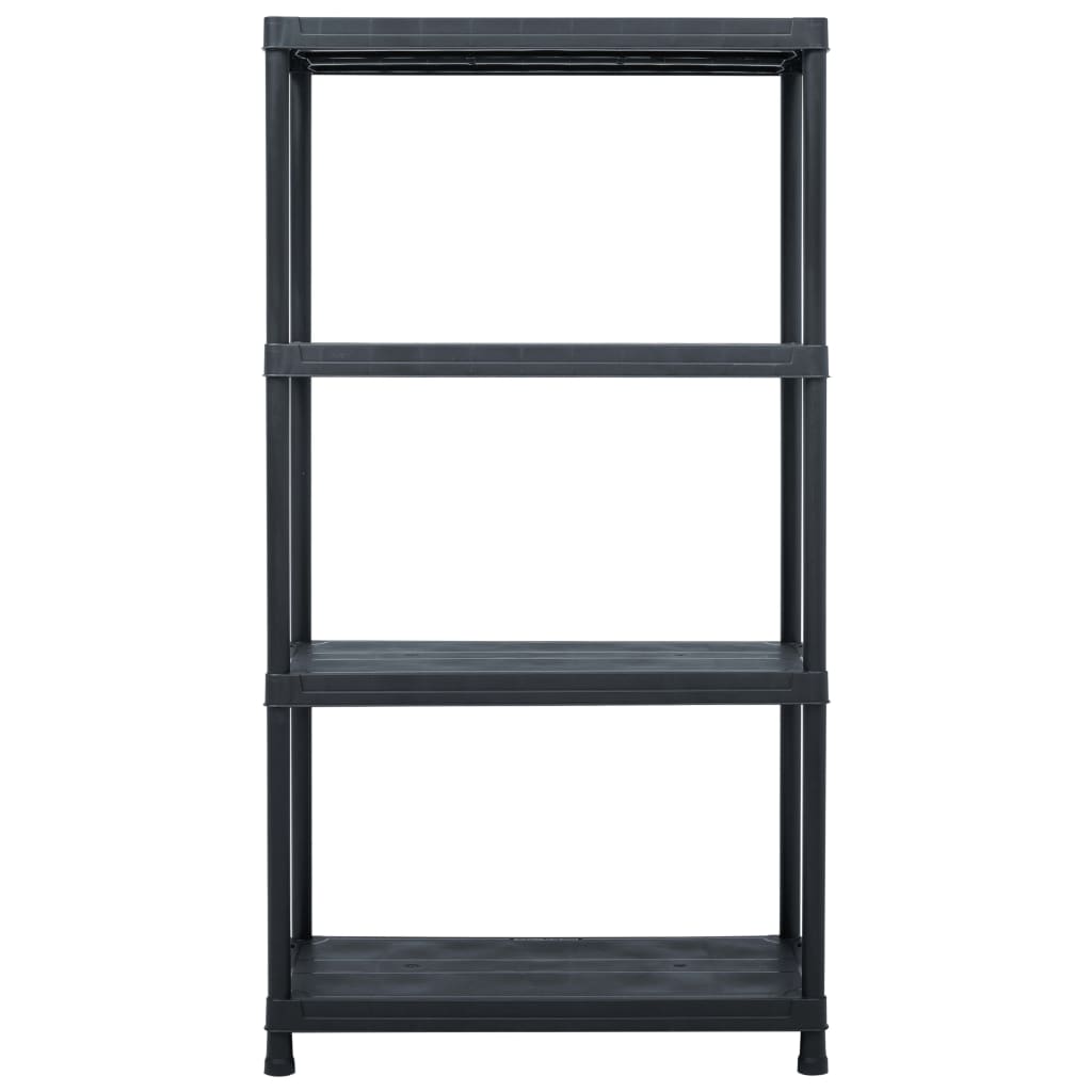 Lagerregal Schwarz 100 kg 60 x 30 x 138 cm Kunststoff