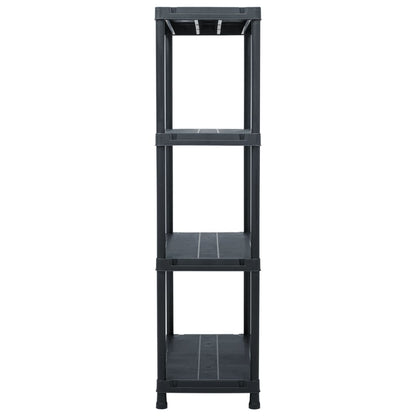Lagerregal Schwarz 100 kg 60 x 30 x 138 cm Kunststoff