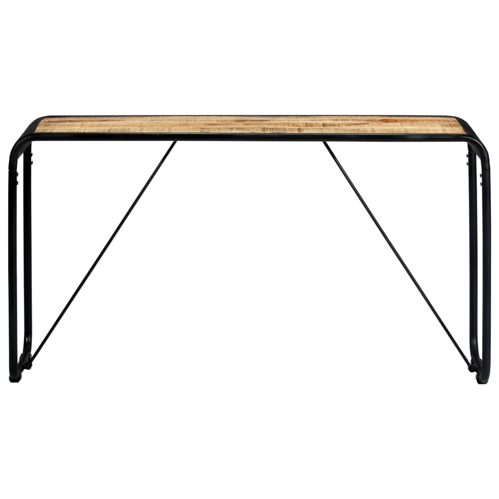 Konsolbord 140×35×76 cm Groft massivt mangotræ