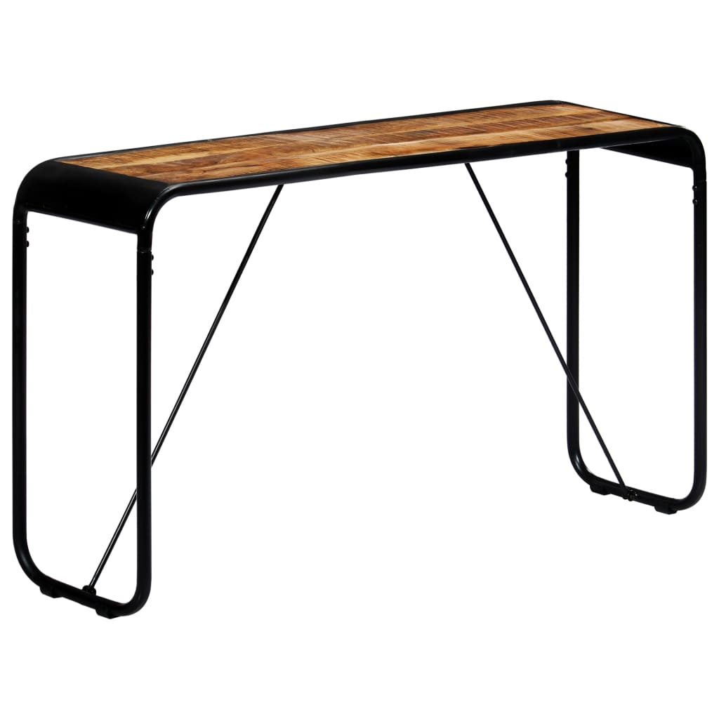 Konsolbord 140×35×76 cm Groft massivt mangotræ