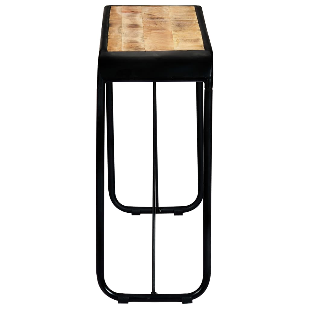 Konsolbord 140×35×76 cm Groft massivt mangotræ