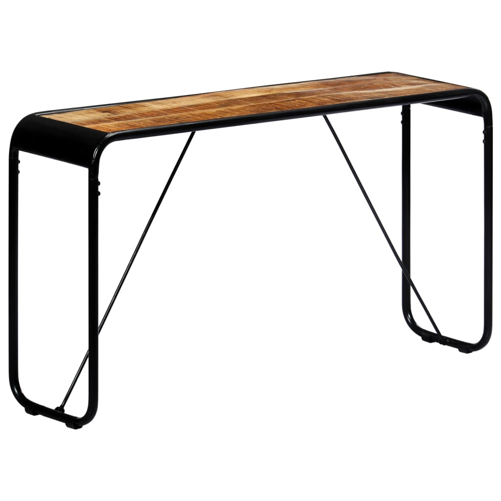 Konsolbord 140×35×76 cm Groft massivt mangotræ