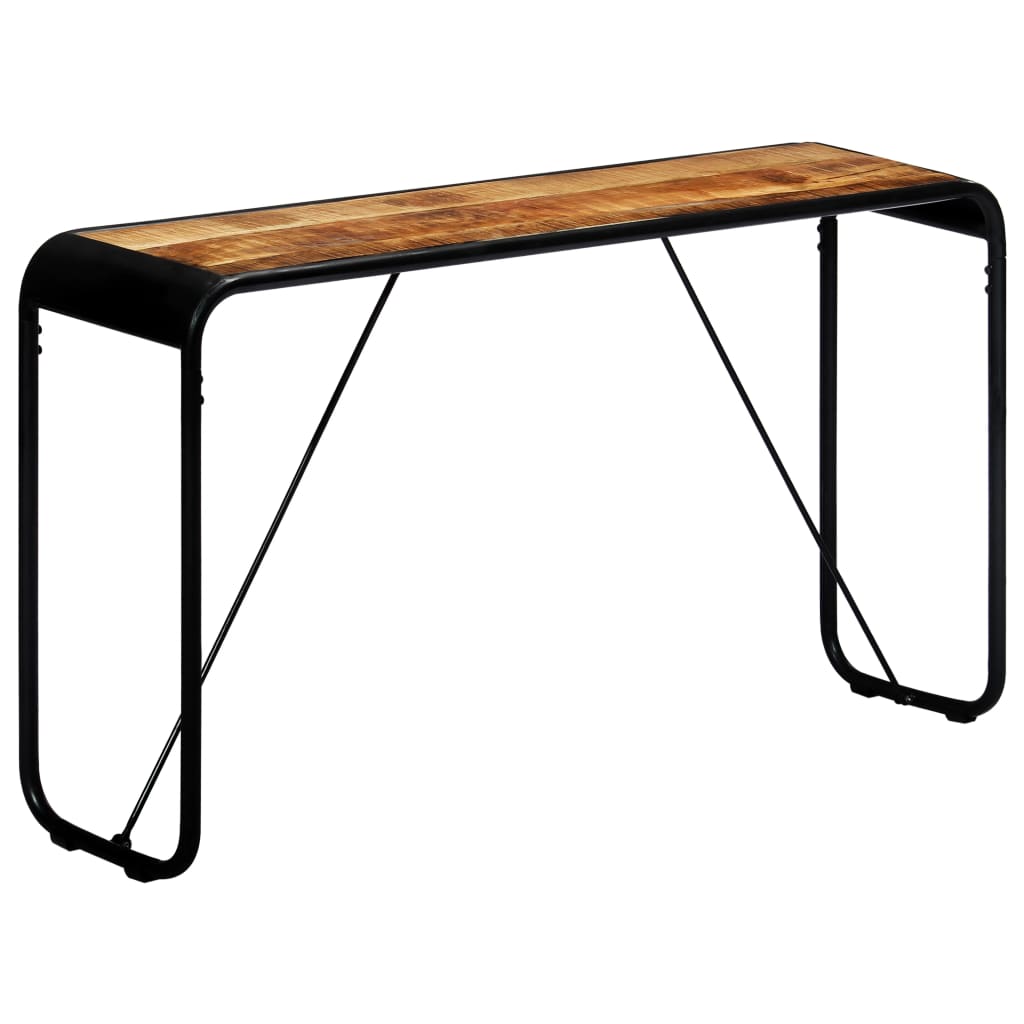 Konsolbord 140×35×76 cm Groft massivt mangotræ