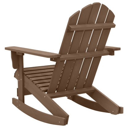 Garten-Schaukelstuhl Holz Braun