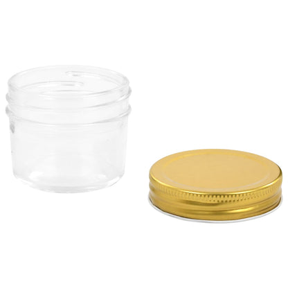 Marmeladengläser mit goldenem Deckel 96 Stk. 110 ml