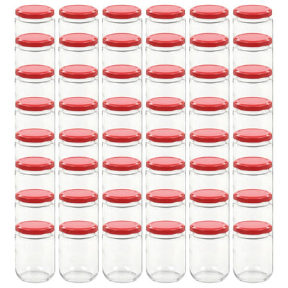 Marmeladengläser mit Rotem Deckel 48 Stk. 230 ml