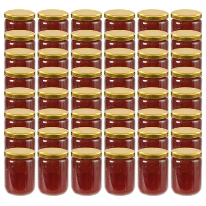 Marmeladengläser mit Goldenem Deckel 48 Stk. 230 ml