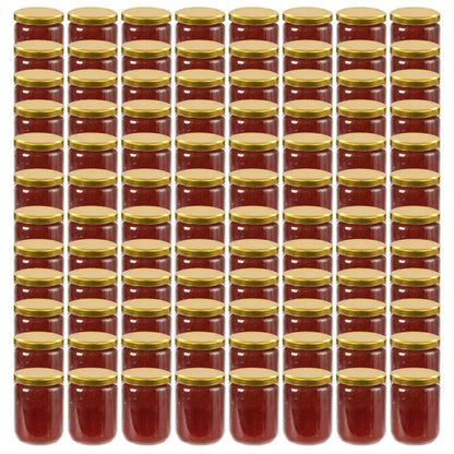 Marmeladengläser mit Goldenem Deckel 96 Stk. 230 ml