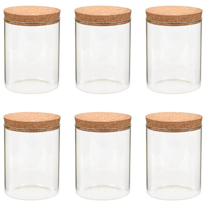 Vorratsgläser mit Korkdeckel 6 Stk. 650 ml