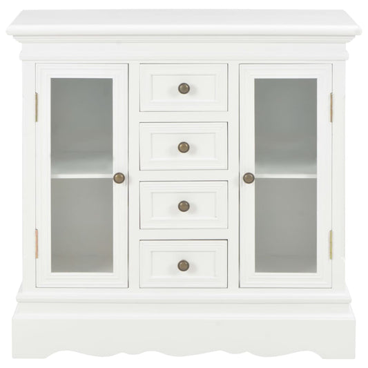 Sideboard Weiß 70x28x70 cm Massivholz Kiefer