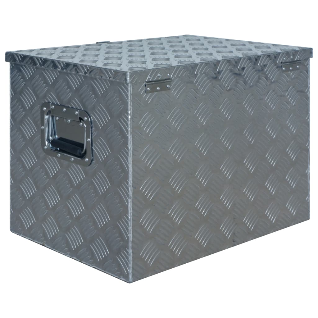 Aluminiumskasse 610 x 430 x 455 mm Sølv
