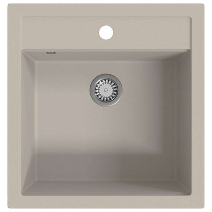 Granitspüle Einzelbecken Beige