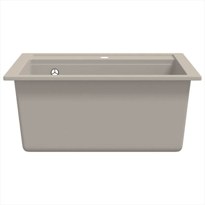 Granitspüle Einzelbecken Beige