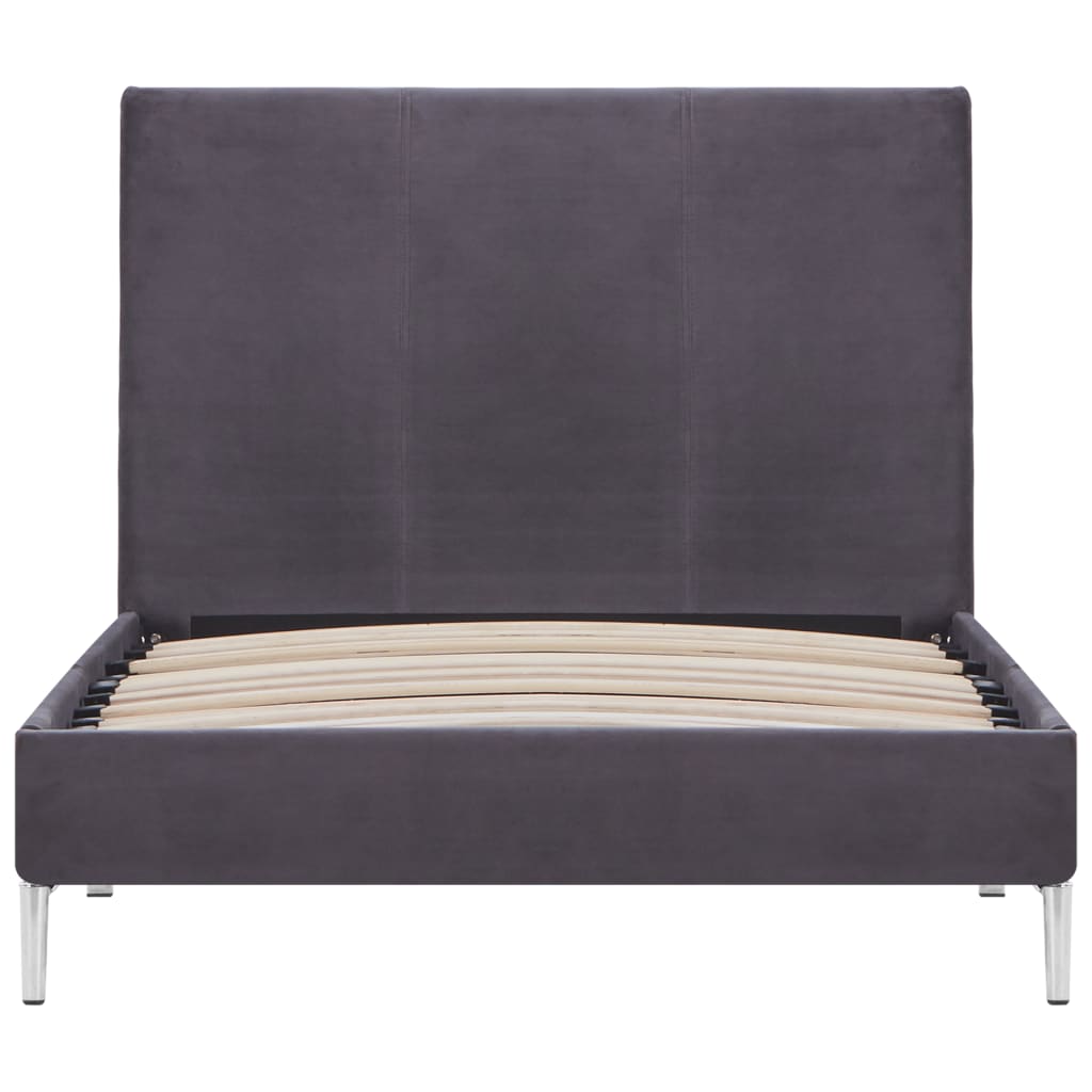 Bettgestell Grau Stoff 90×200 cm