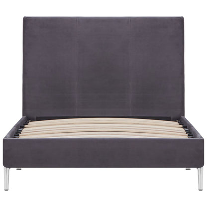 Bettgestell Grau Stoff 90×200 cm