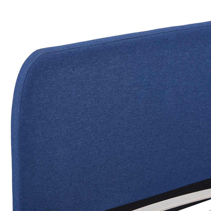 Bettgestell ohne Matratze Blau Stoff 150x200 cm