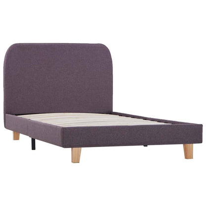 Bettgestell ohne Matratze Taupe Stoff 90x190 cm