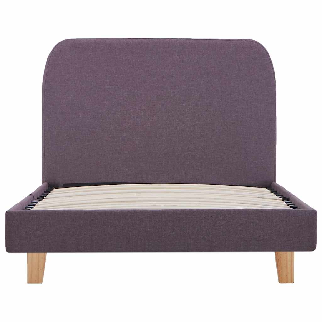 Bettgestell ohne Matratze Taupe Stoff 90x190 cm