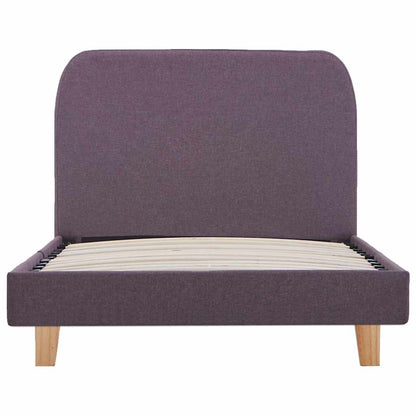 Bettgestell ohne Matratze Taupe Stoff 90x190 cm
