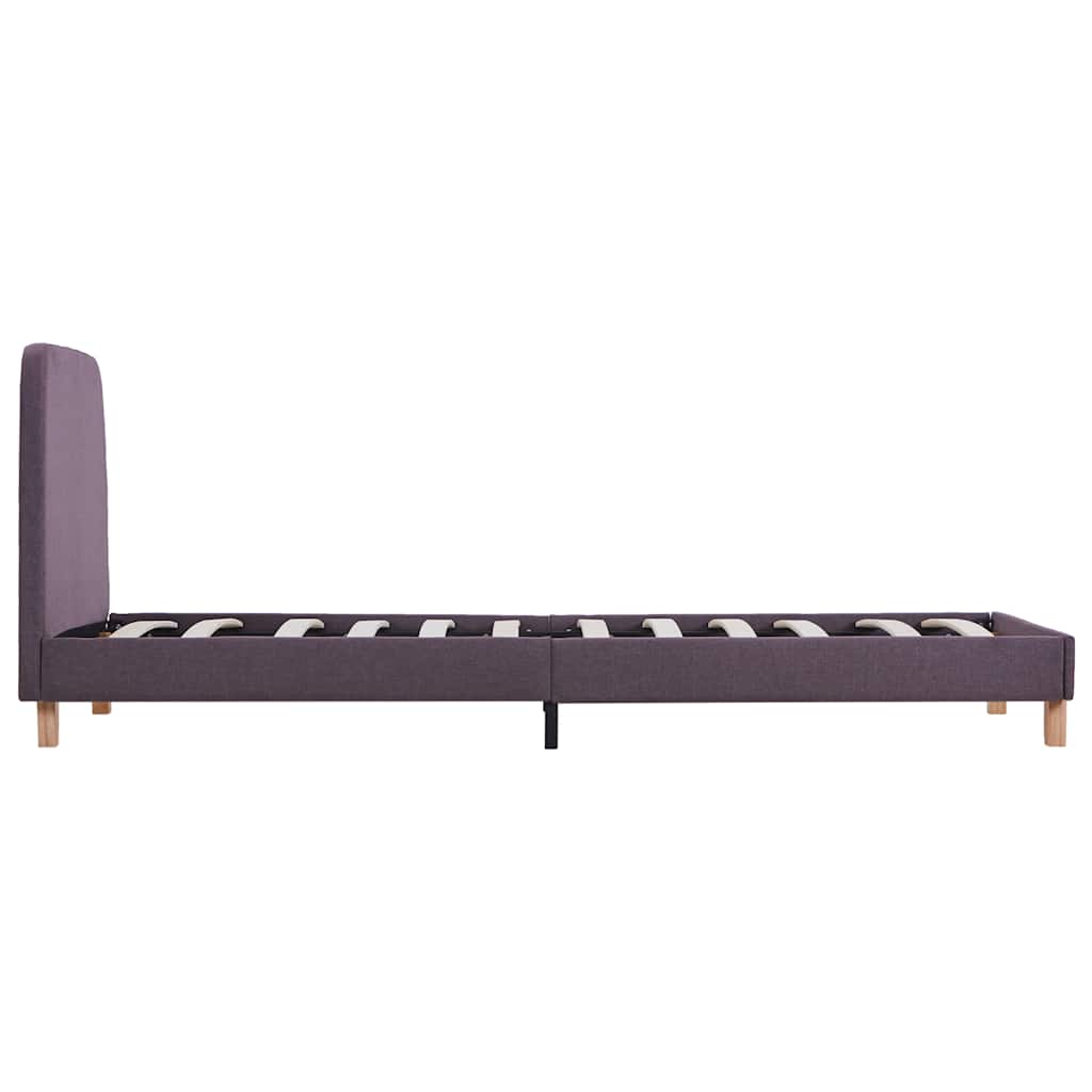 Bettgestell ohne Matratze Taupe Stoff 90x190 cm