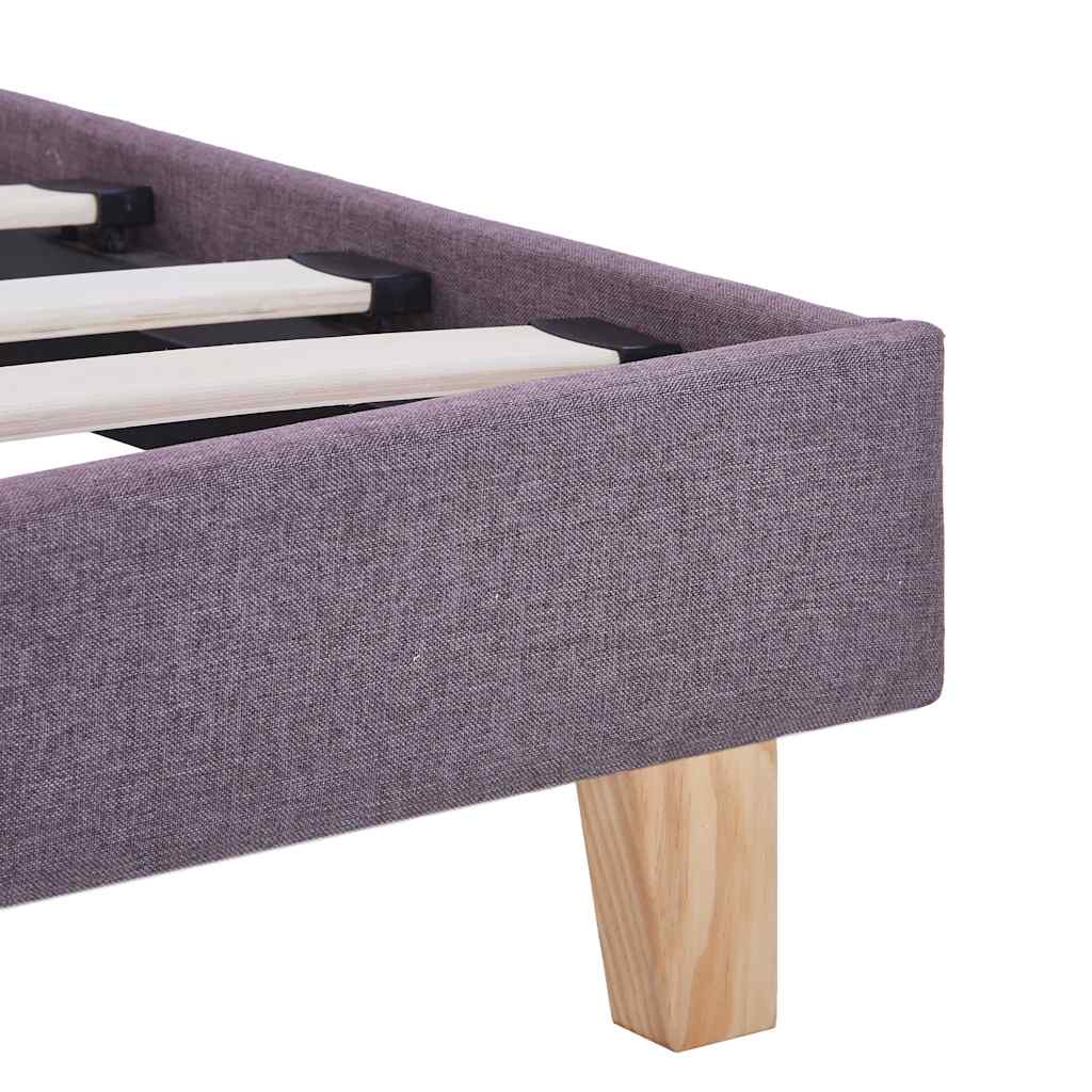 Bettgestell ohne Matratze Taupe Stoff 90x190 cm