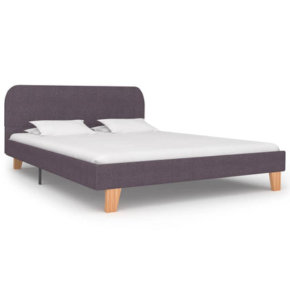 Bettgestell ohne Matratze Taupe Stoff 90x200 cm