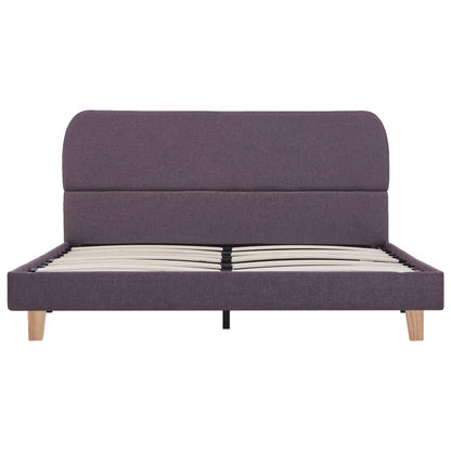 Bettgestell ohne Matratze Taupe Stoff 90x200 cm