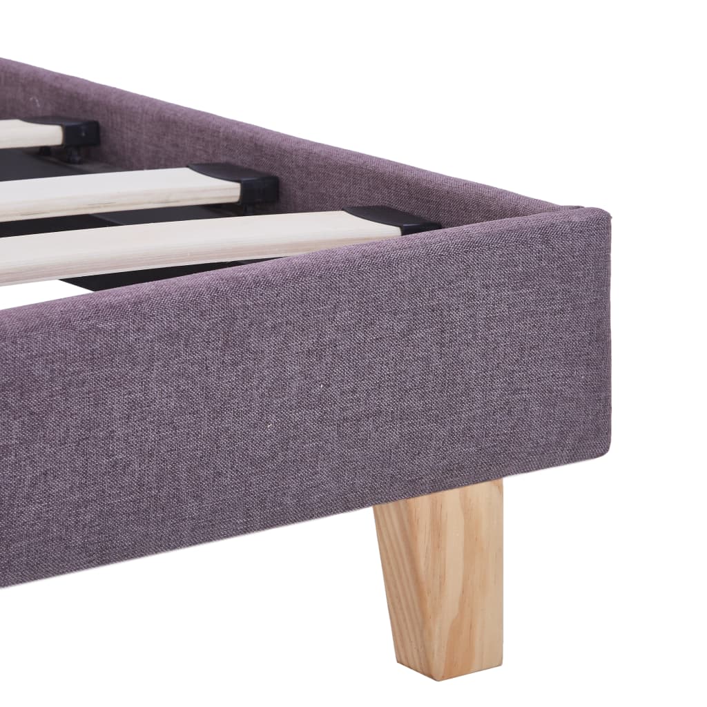 Bettgestell ohne Matratze Taupe Stoff 90x200 cm