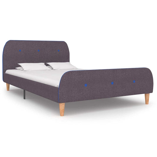 Bettgestell ohne Matratze Taupe Stoff 120x190 cm