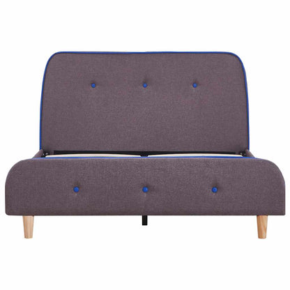 Bettgestell ohne Matratze Taupe Stoff 120x190 cm