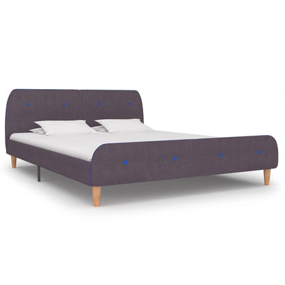 Bettgestell ohne Matratze Taupe Stoff 150x200 cm