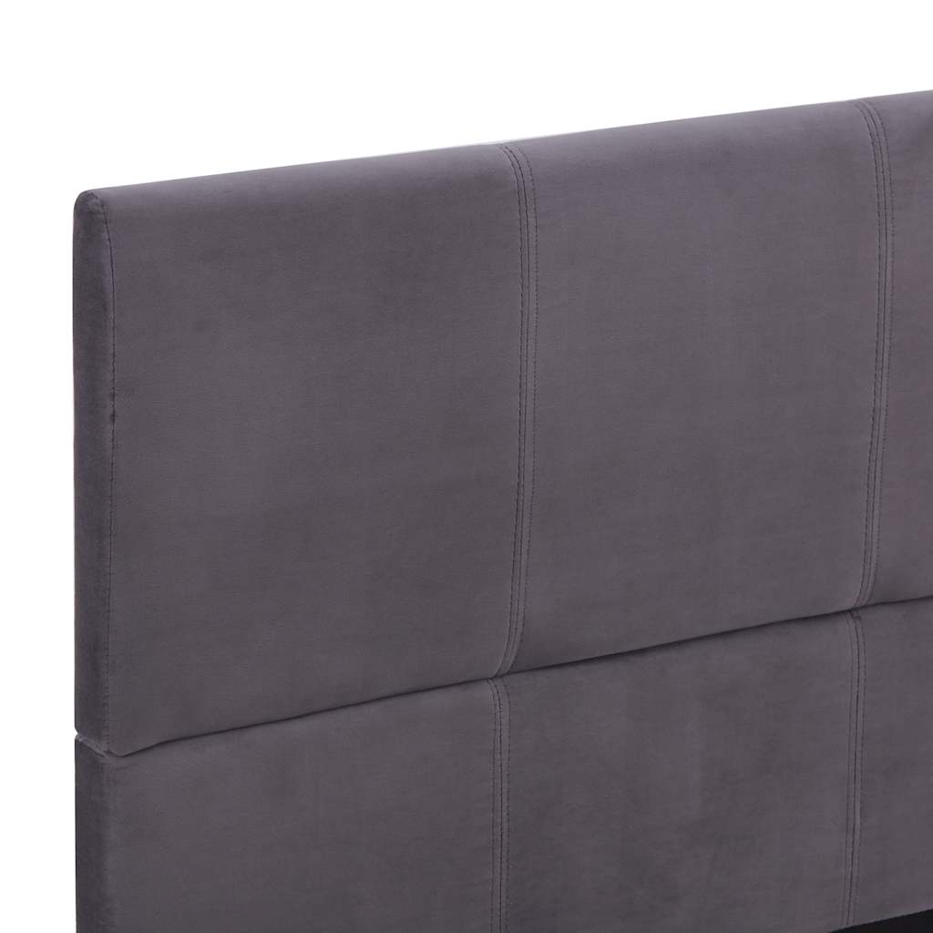 Bettgestell ohne Matratze Grau Stoff 135x190 cm