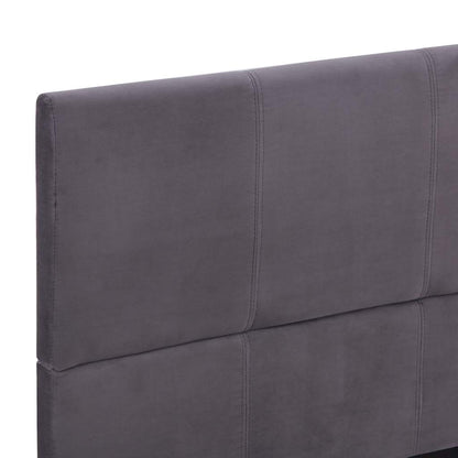Bettgestell ohne Matratze Grau Stoff 135x190 cm