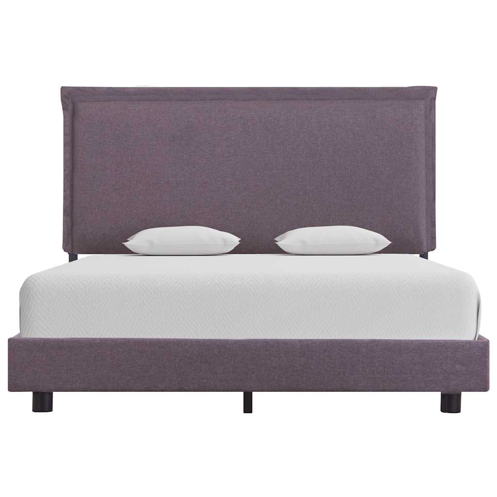 Bettgestell ohne Matratze Taupe Stoff 90x200 cm