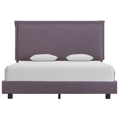 Bettgestell ohne Matratze Taupe Stoff 90x200 cm