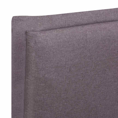 Bettgestell ohne Matratze Taupe Stoff 90x200 cm