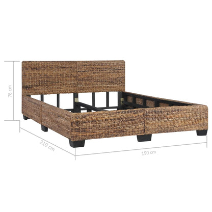 Bettgestell Natur Rattan 140 x 200 cm