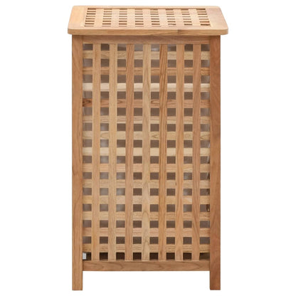 Wäschekorb 39x39x65 cm Massivholz Walnussholz