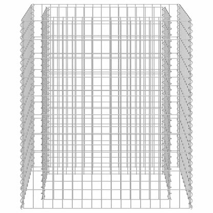 Gabionen-Hochbeet Verzinkter Stahl 90×50×100 cm