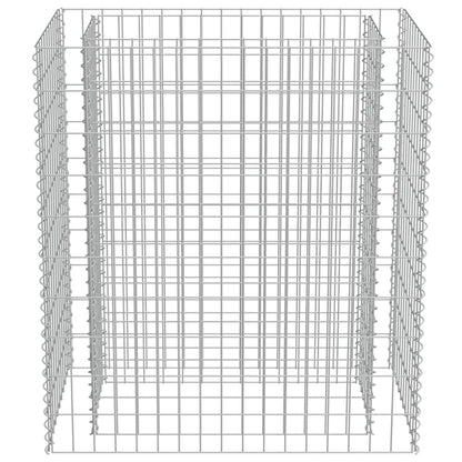 Gabionen-Hochbeet Verzinkter Stahl 90×50×100 cm