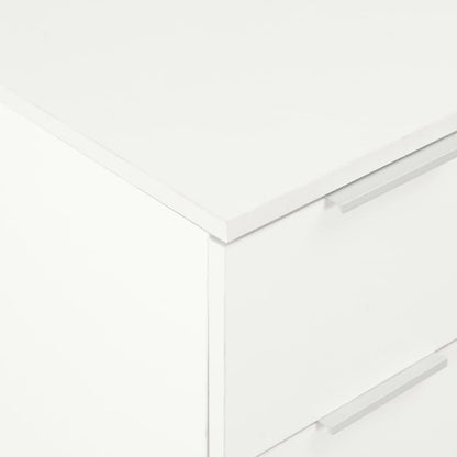 Skænk Højglans Hvid 60x35x80 cm Træmateriale